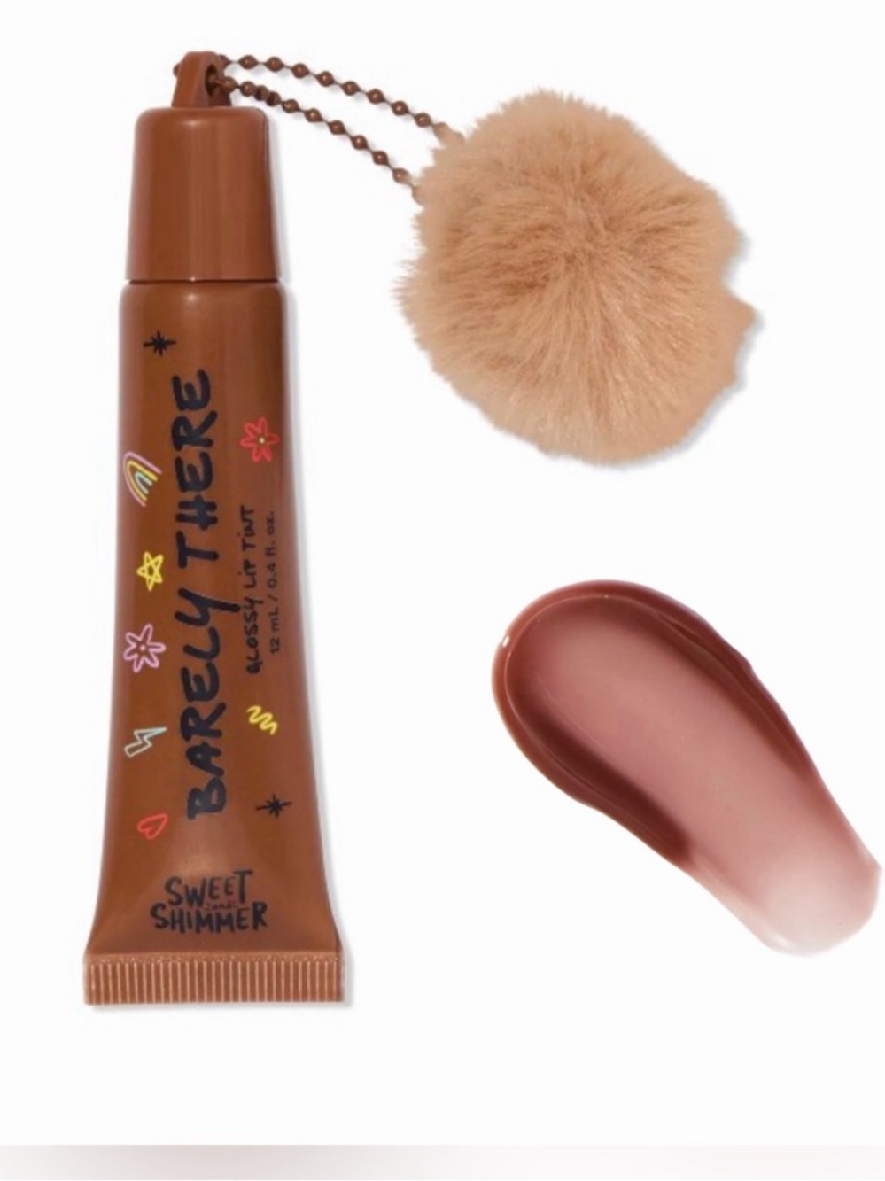 Sweet Shimmer - Pinky Promise Lip Tint with Pom-Pom Pink or Brown